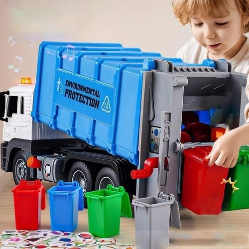 Garbage truck toy - toy, lights