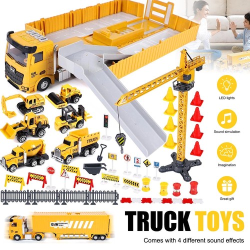 Construction transport truck - construction,
