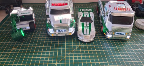 Hess toy trucks dragster - hess, dump
