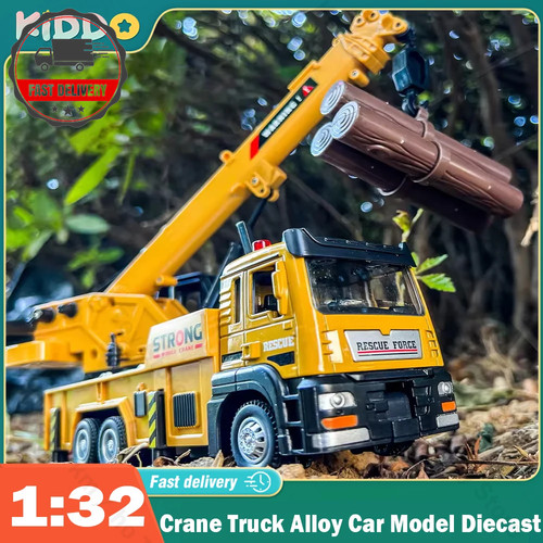 Crane truck toy - toy, metal