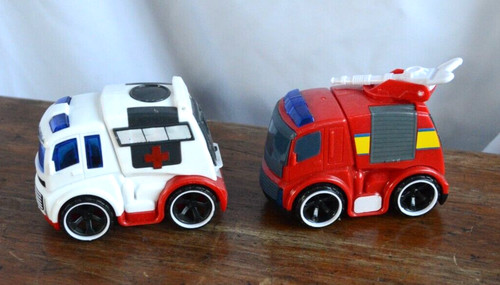 Big city truck emergency fire - city, truck,