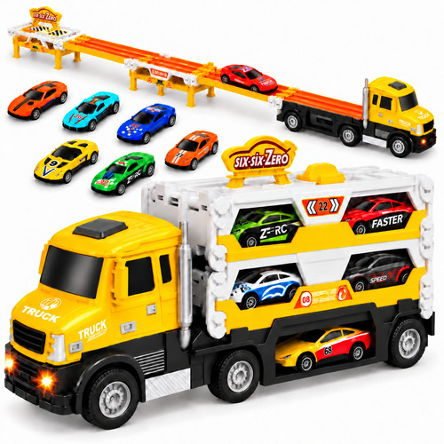 Car transporter toy truck - car,