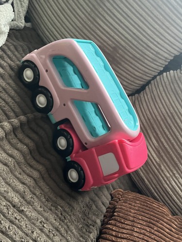 Elc pink carrier car toy - car,