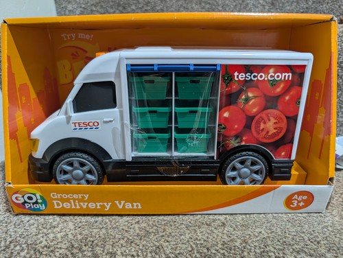 Tesco toy delivery - delivery, van