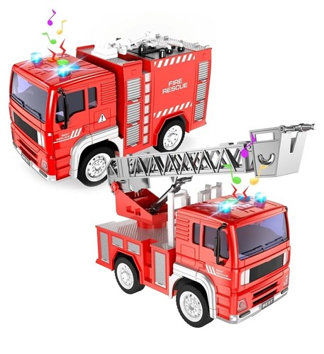 Fire engine toy 2pcs - toy,,