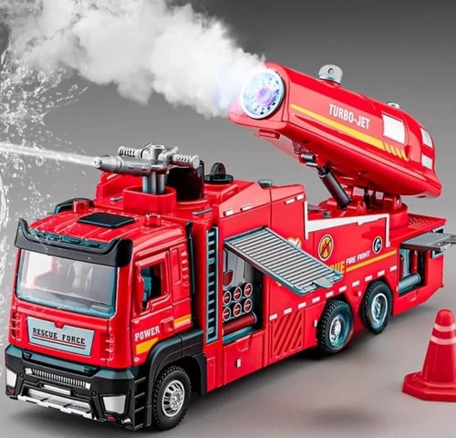 Water spray fire truck - fire, model