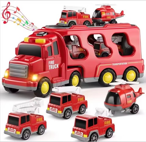 Fire truck carrier toy - 1,