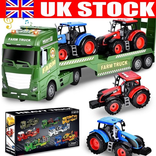 Large farm tractor with - farm,