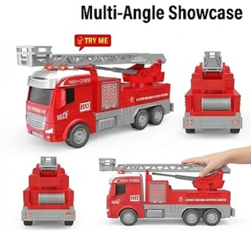Fire truck toy with lights - lights, &