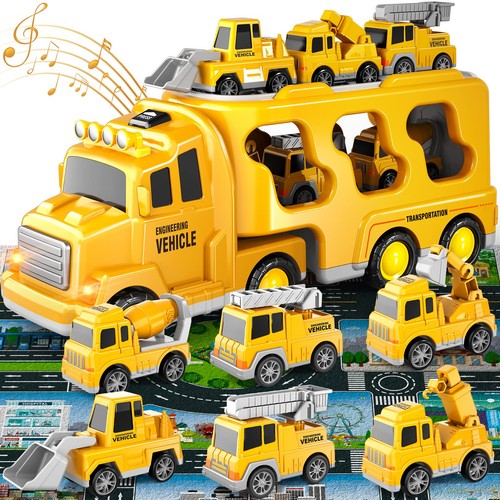 Construction truck toy - 7-in-1,