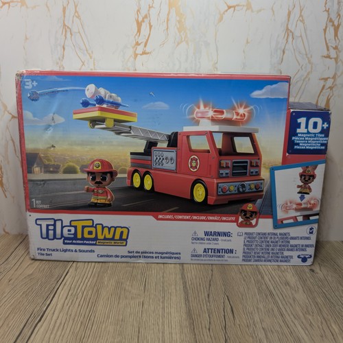 Tile town fire trucks lights - tile, &